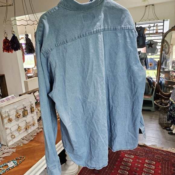 Mens western shirt in Denim XXL - Picture 2 of 5